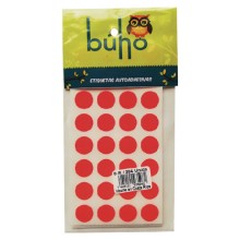 ETIQUETA BUHO PRECIO NEON No.8 ROJO