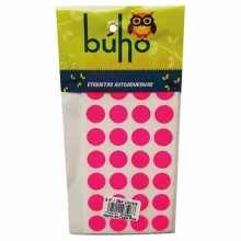 ETIQUETA BUHO PRECIO NEON No.8 FUCSIA