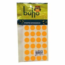 ETIQUETA BUHO PRECIO NEON No.8 NARANJA