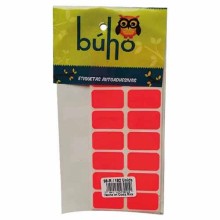 ETIQUETA BUHO PRECIO NEON No.98 ROJO