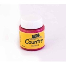 PINTURA COUNTRY METAL 27ML No.206 ROJO METAL