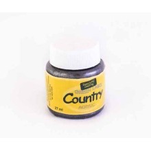 PINTURA COUNTRY METAL 27ML No.213 NEGRO PERLADO