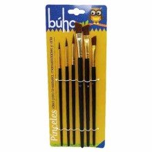 PINCEL BUHO SURTIDO 3RED+3BIS C.NG (SET6)O3