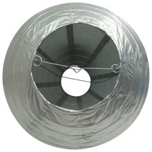 ADORNO BUHO LAMPARA PLATA 30CM
