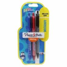 LAPICERO PAPER M 100RT WRAP NEGRO AZUL ROJO (BL3)7580