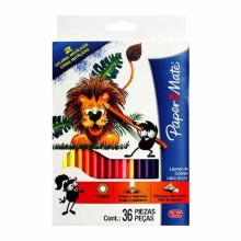 LAPIZ COLOR PAPER MATE 36 LARGO HEXAGONAL