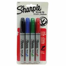 MARCADOR SHARPIE PUNTA PINCEL BASICO(BL4)10701