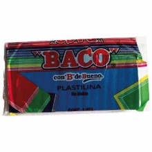 PLASTICINA BACO MARQUETA AZUL OSC