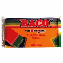 PLASTICINA BACO MARQUETA NARANJA