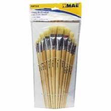 PINCEL MAE OLEO PLANO SURTIDO PELO CERDO (SET12)