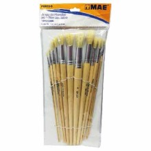 PINCEL MAE OLEO REDONDO SURTIDO PELO CERDO (SET12)