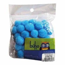 POM POM BUHO 2CM CELESTE (PAQ30)