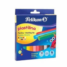 PLASTICINA PELIKAN 10 COLORES