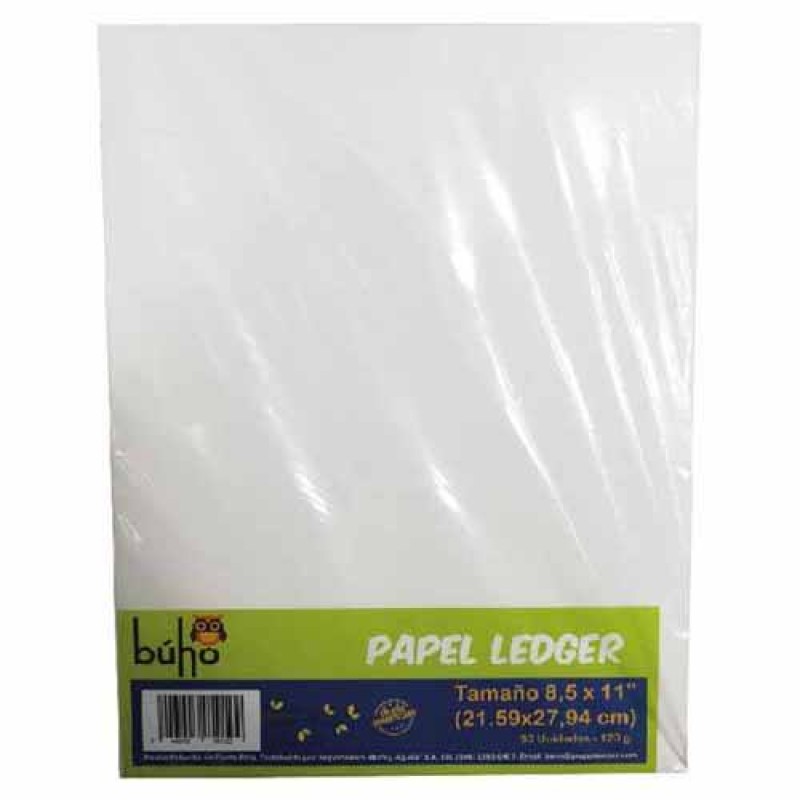 papel ledger buho 50 hojas 120 gramos